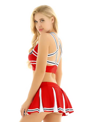 Cheerleader - Deluxe Sexy Lingerie Set With Pompon Erotic Costume For Woman SL10