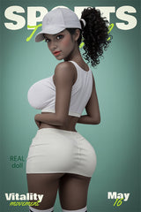 158cm (5.18ft) Big Tits Sporty Girl Ebony Sex Doll D5052902 Dimitra