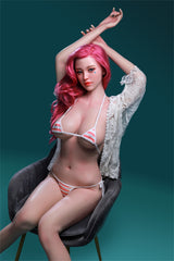 168cm (5.51ft) Big Bust Redhead Silicone Head & Body Lingerie Model Love Doll CFB2412163 Greer