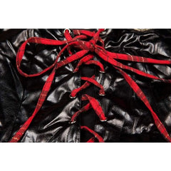 Student Plus Size - Faux Leather and Plaid Skirt Erotic Costumes Sex Uniform XL - Best Love Sex Doll