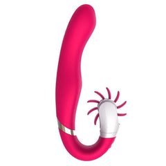 USB Charging Tongue Licking Dildo Vibrator Cordless Double Use Sex Toy - Best Love Sex Doll