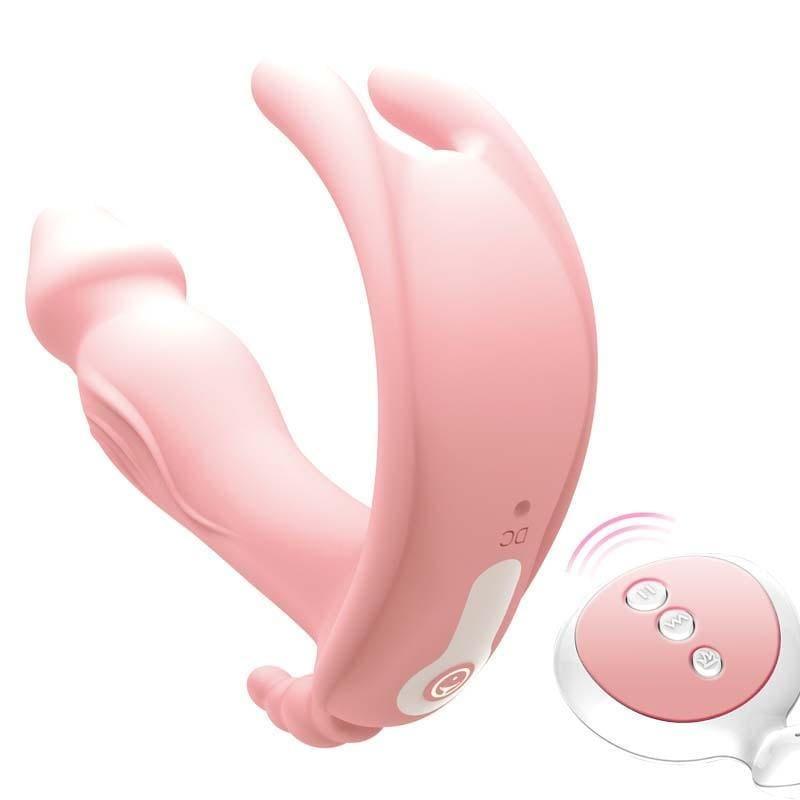 Waterproof Napkin-Shaped Wearable Butterfly Clitoris Stimulator G-Spot Vibrator - Best Love Sex Doll