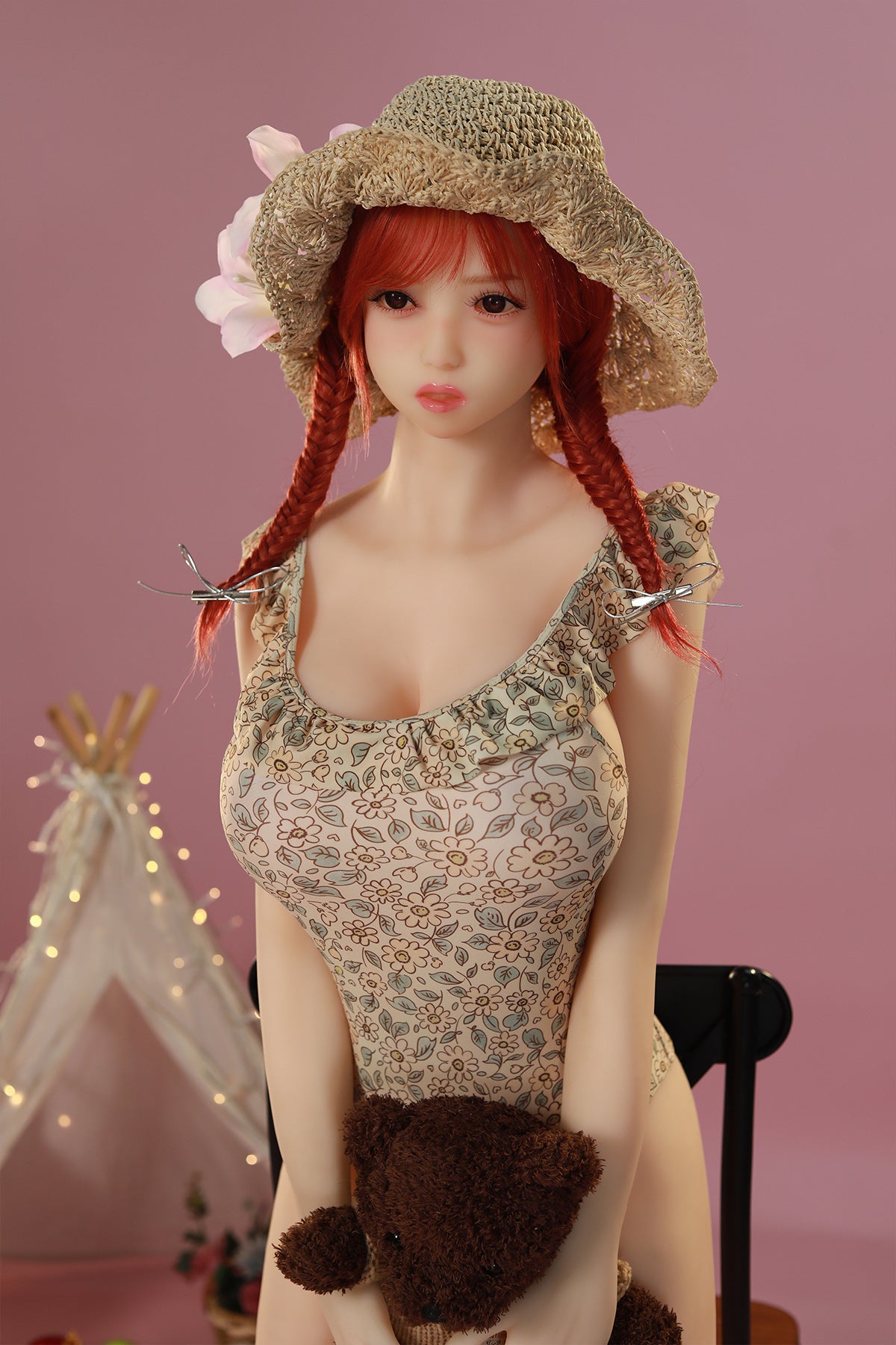 158cm (5.18ft) Big Tits Redhead Loli Sex Doll C250501 Jania
