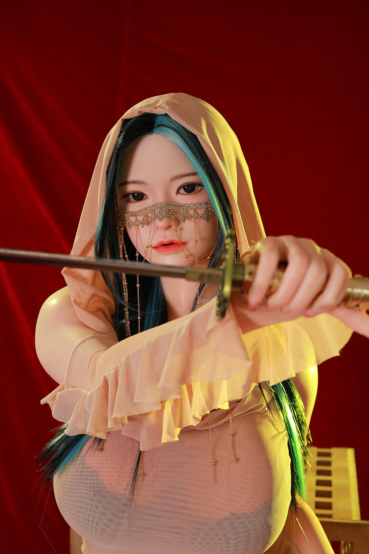 165cm (5.41ft) Big Breasts Silicone Head & Body Cosplay Love Doll CFBM250404 Yoshika Movable Jaw