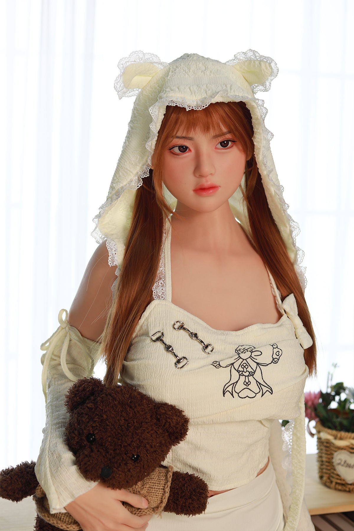 168cm (5.51ft) Medium Boobs Innocent Cute Girl Silicone Head & Body Sex Doll CFB250710 Chiemi
