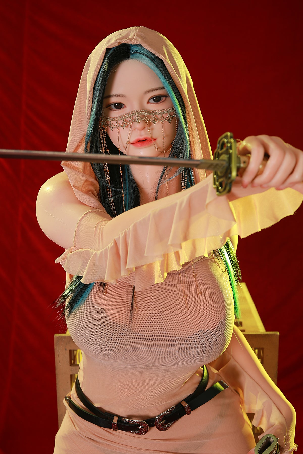 165cm (5.41ft) Big Breasts Silicone Head & Body Cosplay Love Doll CFBM250404 Yoshika Movable Jaw