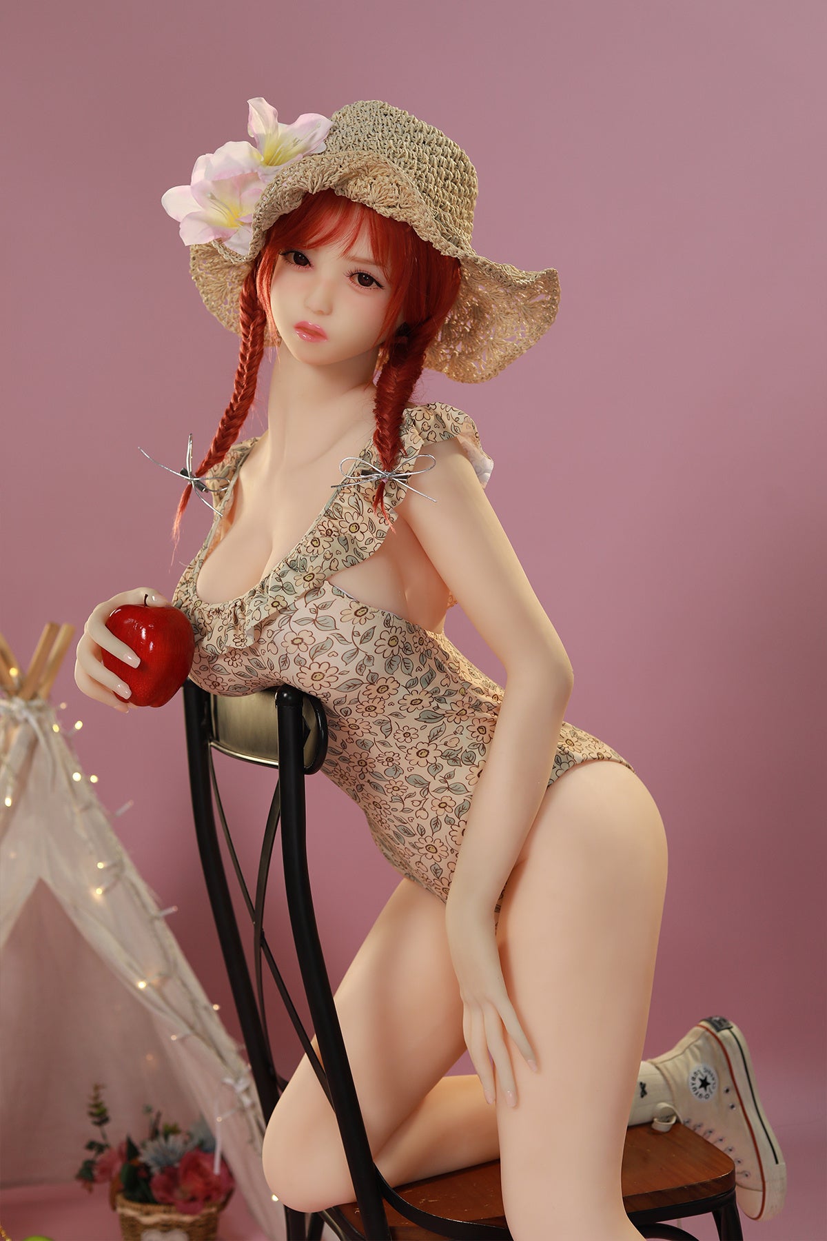 158cm (5.18ft) Big Tits Redhead Loli Sex Doll C250501 Jania