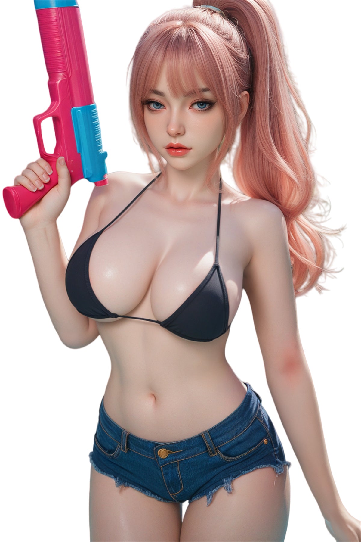 164cm (5.38ft) Big Boobs Pretty Bikini Girl Love Doll Silicone Head & Body D5060403 Yazmin FB6M Movable Jaw
