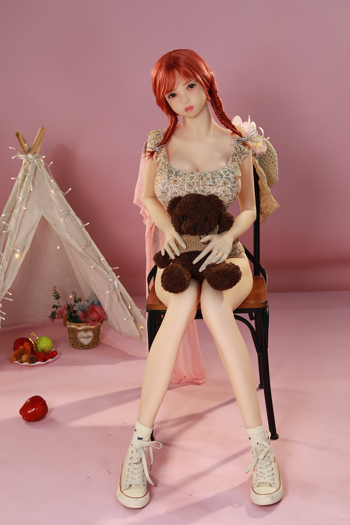158cm (5.18ft) Big Tits Redhead Loli Sex Doll C250501 Jania
