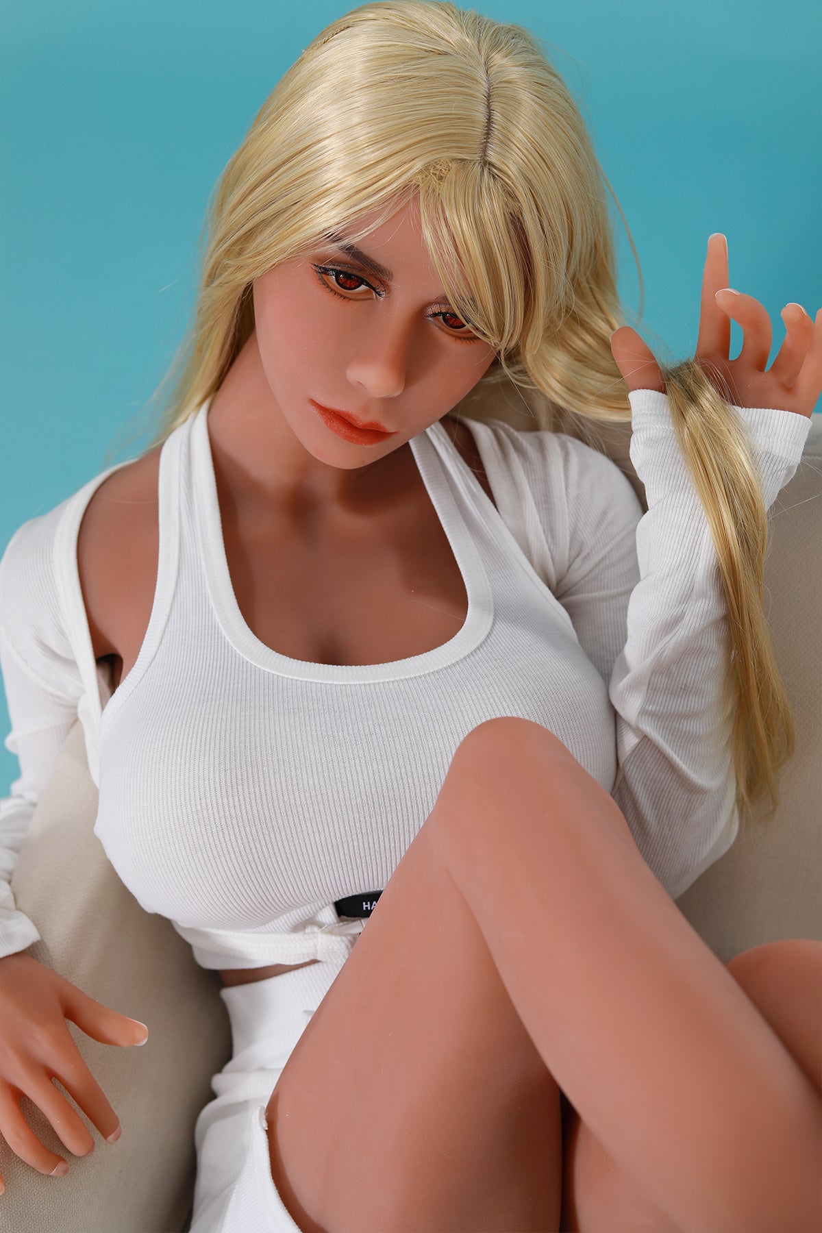 158cm (5.18ft) Big Bust Young Blonde Girl Love Doll C2412199 Clover