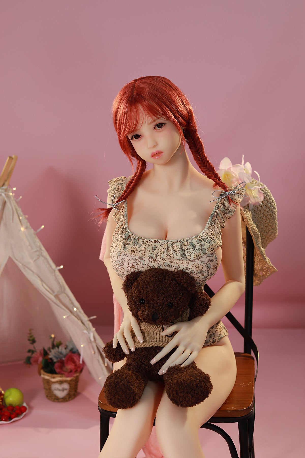 158cm (5.18ft) Big Tits Redhead Loli Sex Doll C250501 Jania