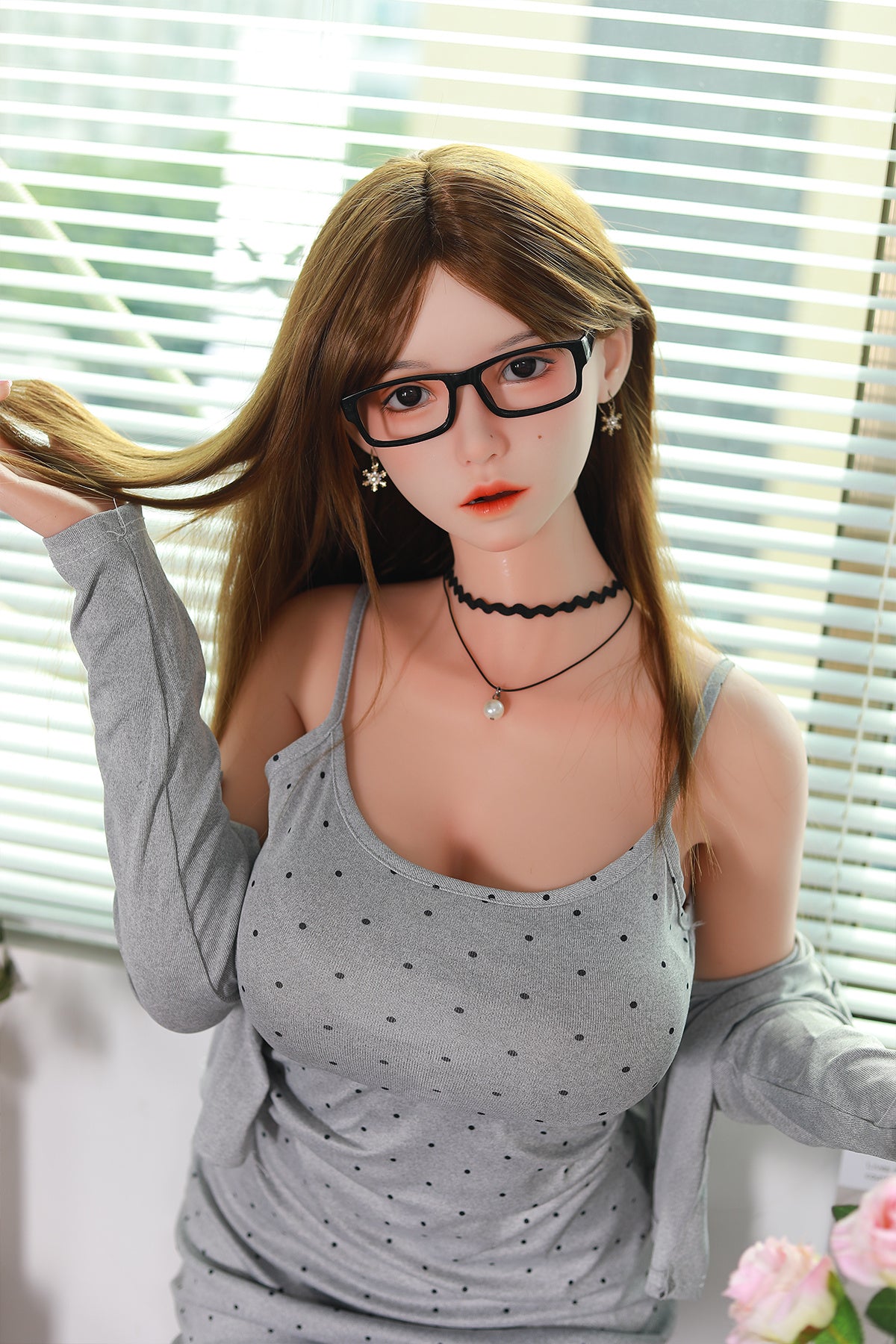 168cm (5.51ft) Big Breasts Silicone Head & Body Pretty Japanese Love Doll CFBM250414 Kamiko Movable Jaw