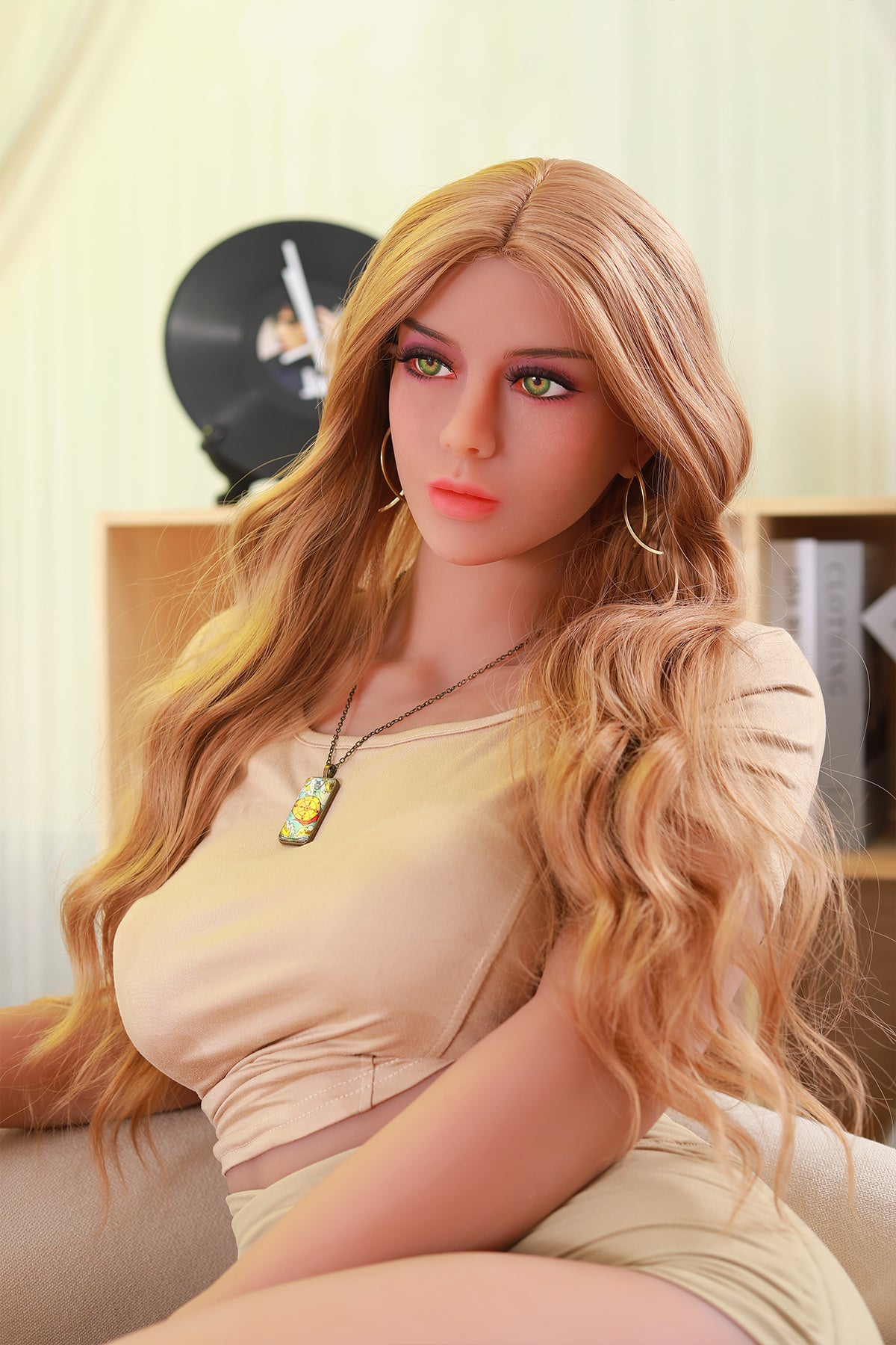 160cm (5.25ft) Small Breasts Big Butt Chubby Blonde Sex Doll C2412210 Melantha