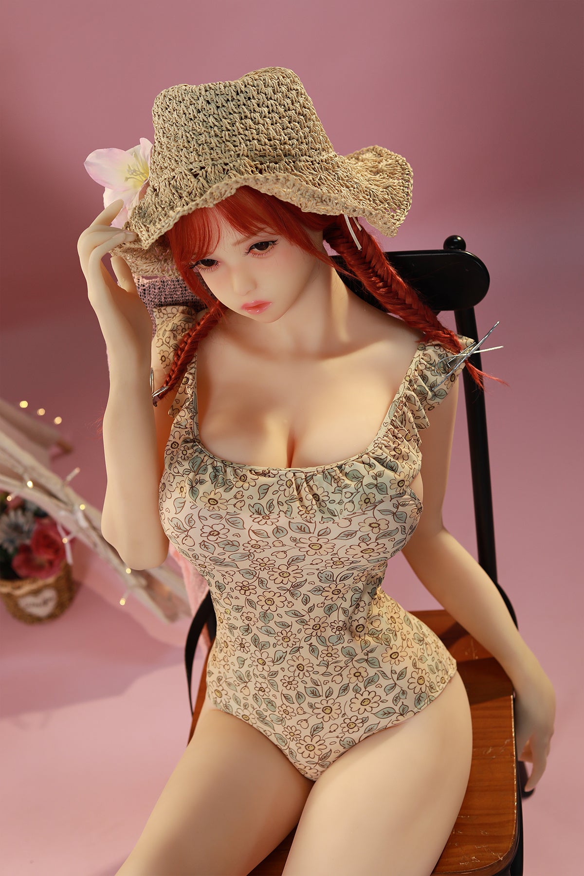 158cm (5.18ft) Big Tits Redhead Loli Sex Doll C250501 Jania