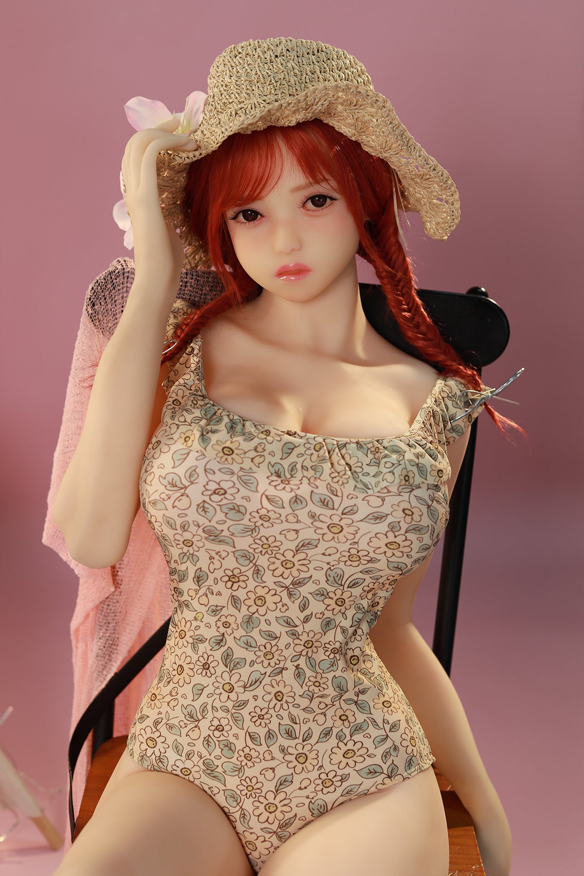 158cm (5.18ft) Big Tits Redhead Loli Sex Doll C250501 Jania