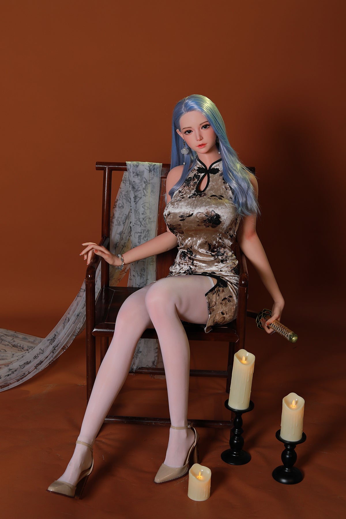 168cm (5.51ft) Big Breasts Sexy Japanese Silicone Head & Body Sex Doll CFBM250409 Umeko Movable Jaw