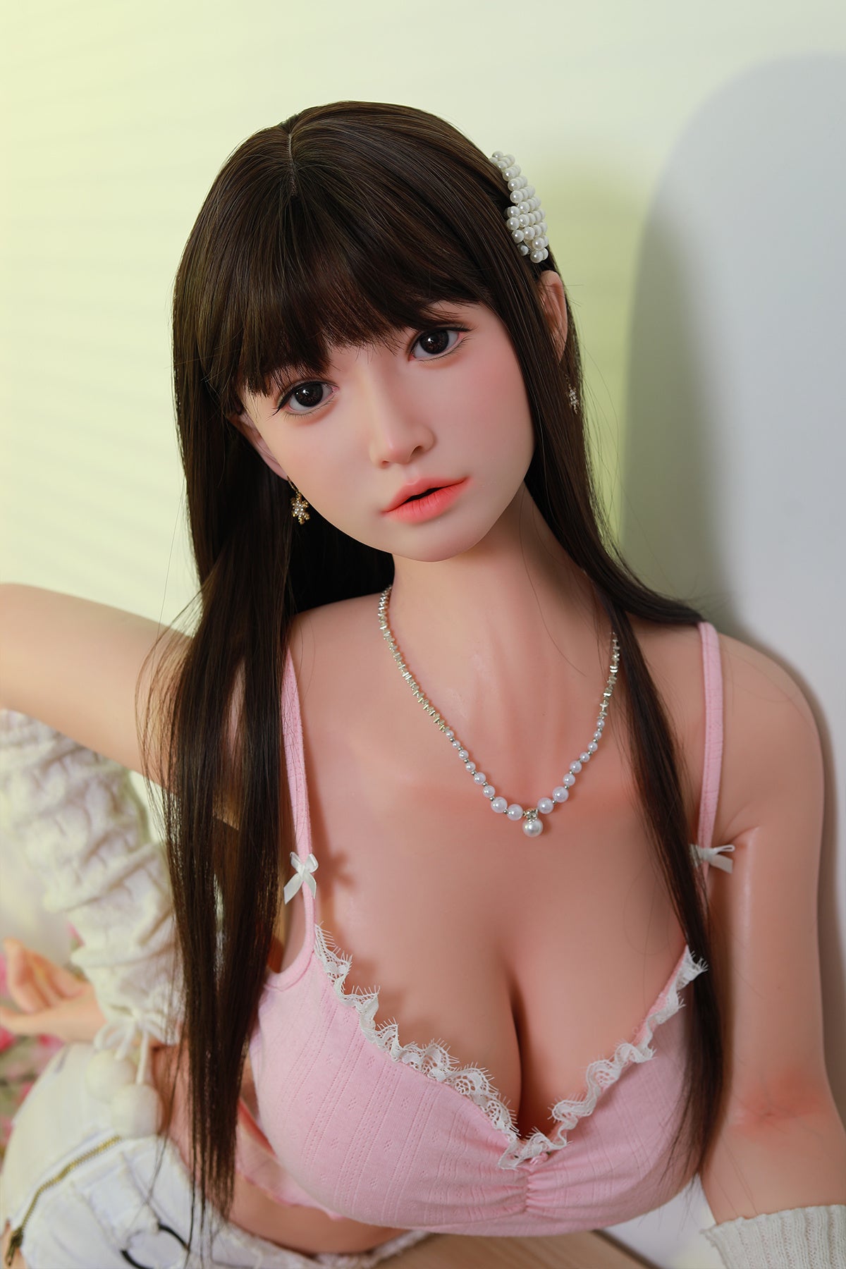 168cm (5.51ft) Big Bust Silicone Head & Body Lovely Asian Sex Doll CFBM250413 Yukie Movable Jaw