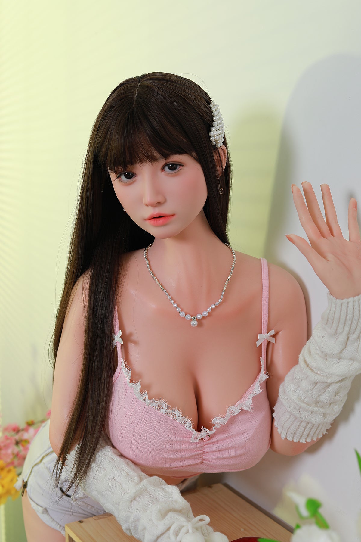 168cm (5.51ft) Big Bust Silicone Head & Body Lovely Asian Sex Doll CFBM250413 Yukie Movable Jaw