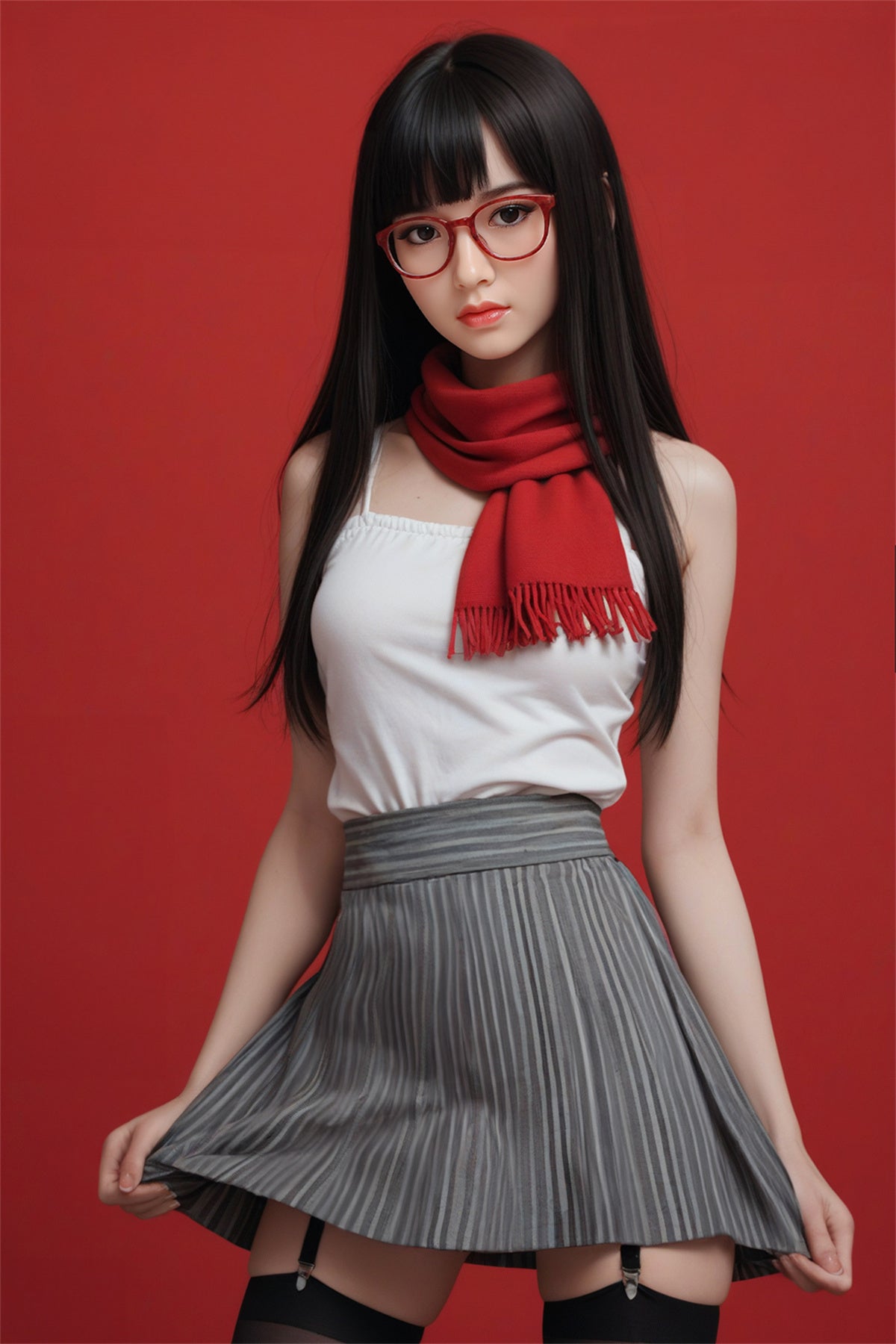 160cm (5.25ft) Small Breasts Slender Japanese Girl Sex Doll D4122501 Kagari