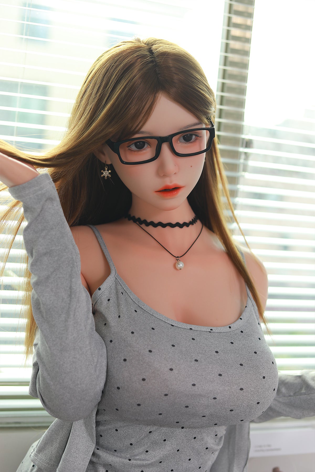168cm (5.51ft) Big Breasts Silicone Head & Body Pretty Japanese Love Doll CFBM250414 Kamiko Movable Jaw