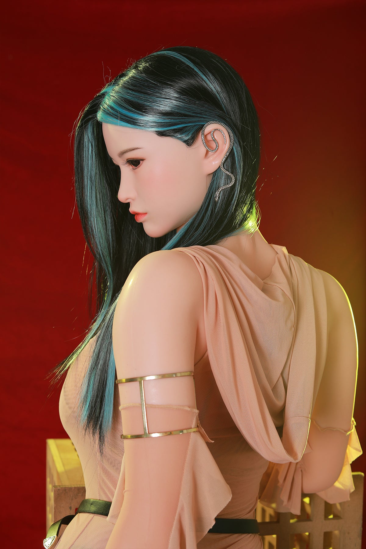 165cm (5.41ft) Big Breasts Silicone Head & Body Cosplay Love Doll CFBM250404 Yoshika Movable Jaw