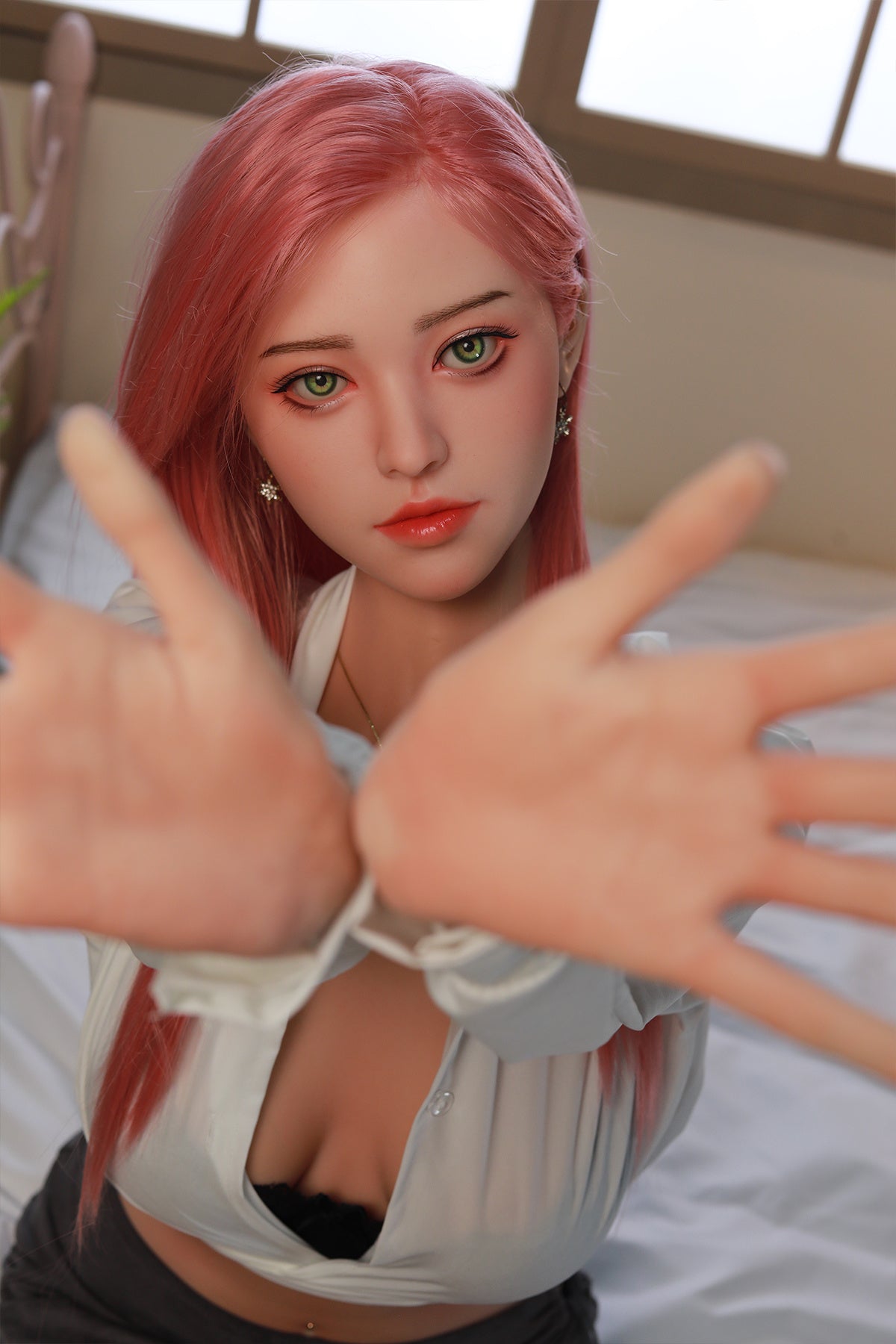 168cm (5.51ft) Medium Bust Japanese Cute Lady Silicone Head & Body Sex Doll CFB250403 Azusa