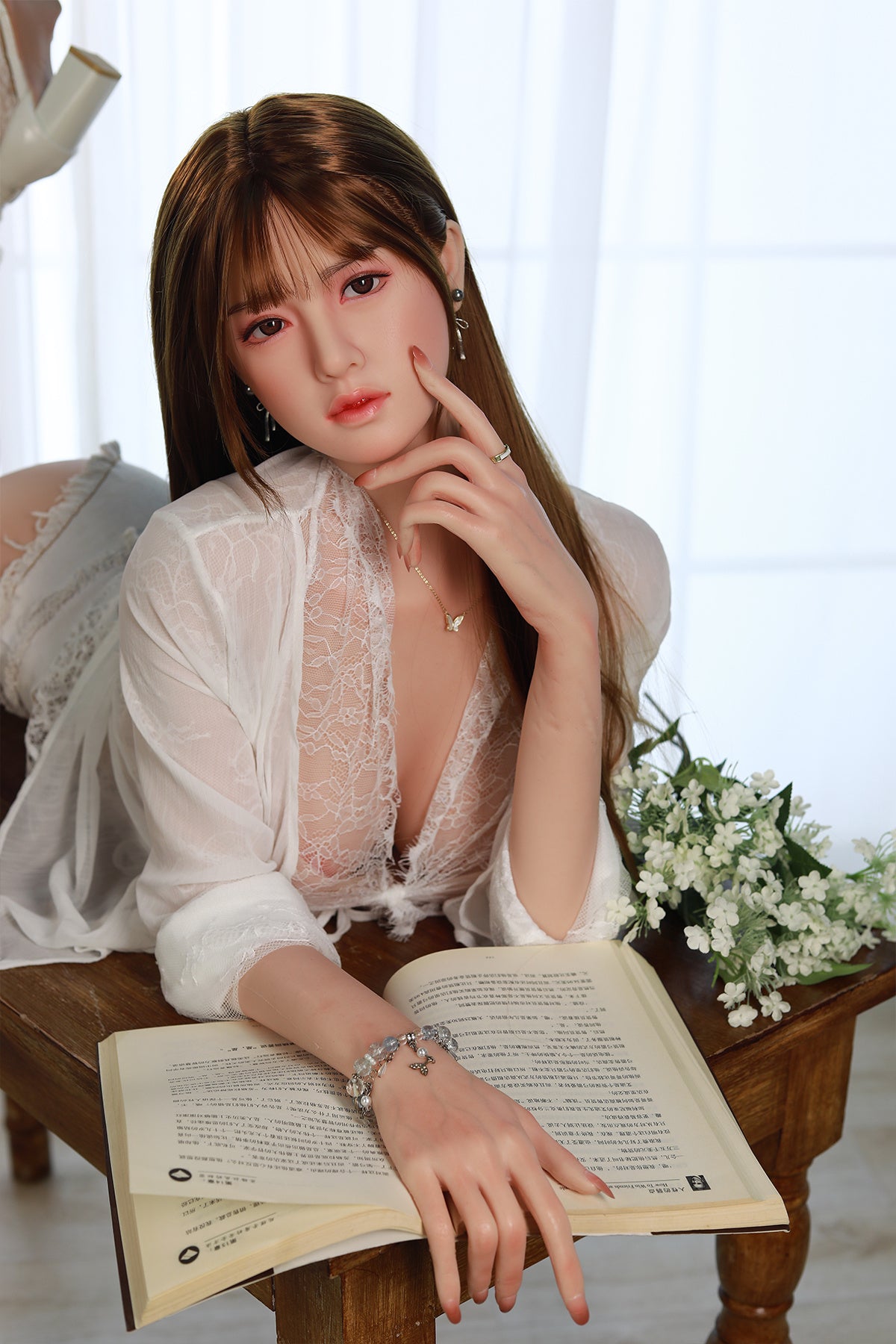165cm (5.41ft) Big Breasts Silicone Head & Body College Girl Sex Doll CFB250708 Sheryl