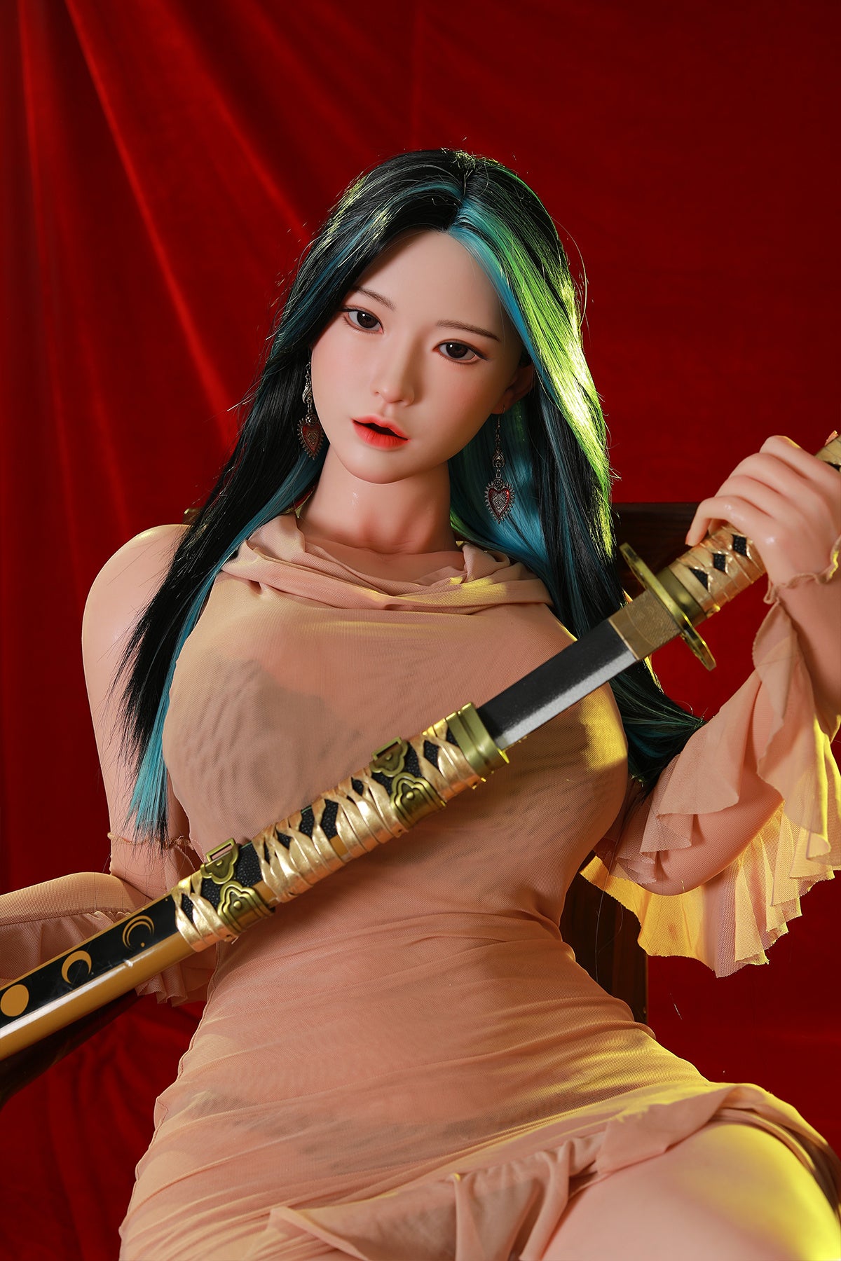 165cm (5.41ft) Big Breasts Silicone Head & Body Cosplay Love Doll CFBM250404 Yoshika Movable Jaw