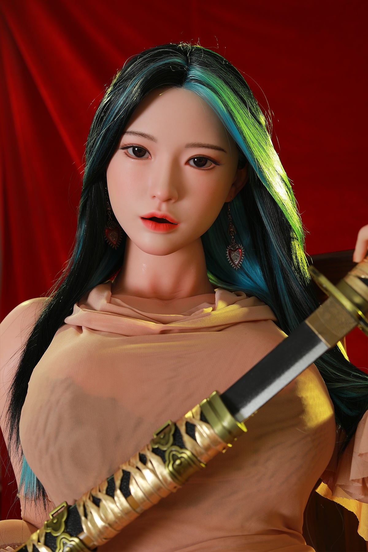 165cm (5.41ft) Big Breasts Silicone Head & Body Cosplay Love Doll CFBM250404 Yoshika Movable Jaw