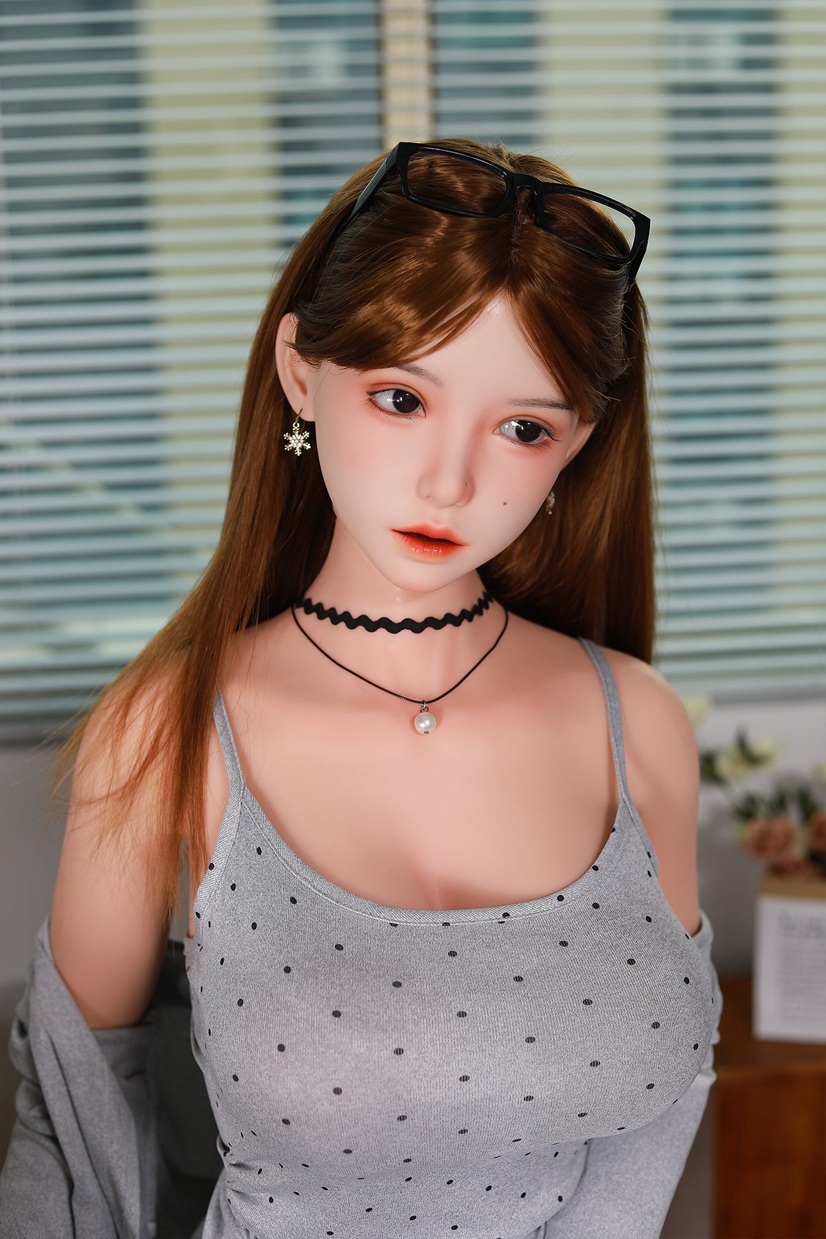 168cm (5.51ft) Big Breasts Silicone Head & Body Pretty Japanese Love Doll CFBM250414 Kamiko Movable Jaw