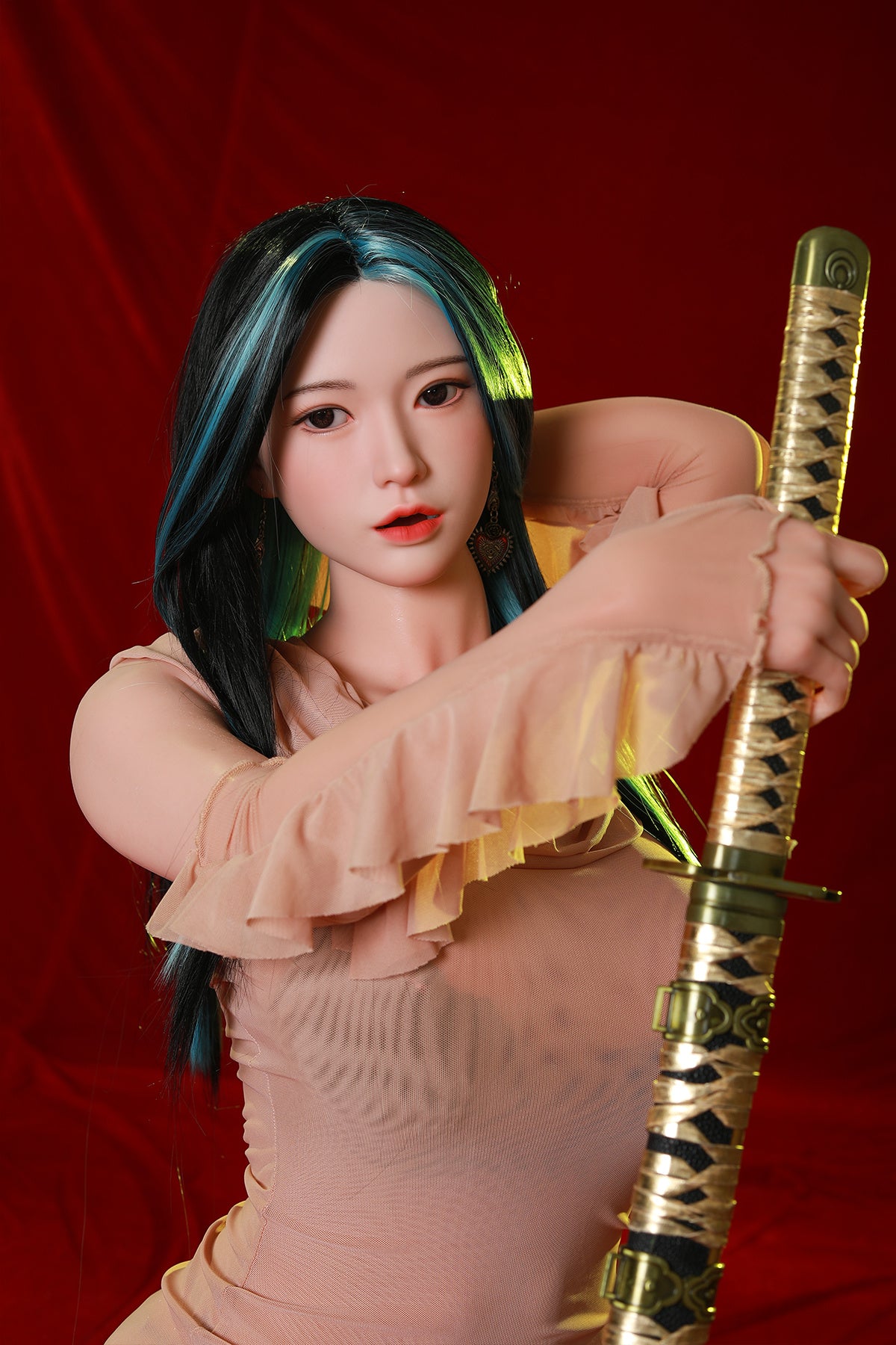 165cm (5.41ft) Big Breasts Silicone Head & Body Cosplay Love Doll CFBM250404 Yoshika Movable Jaw