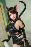 158cm (5.18ft) Small Boobs Silicone Head Sex Dol D3051716 Elisa HB8 Catwoman