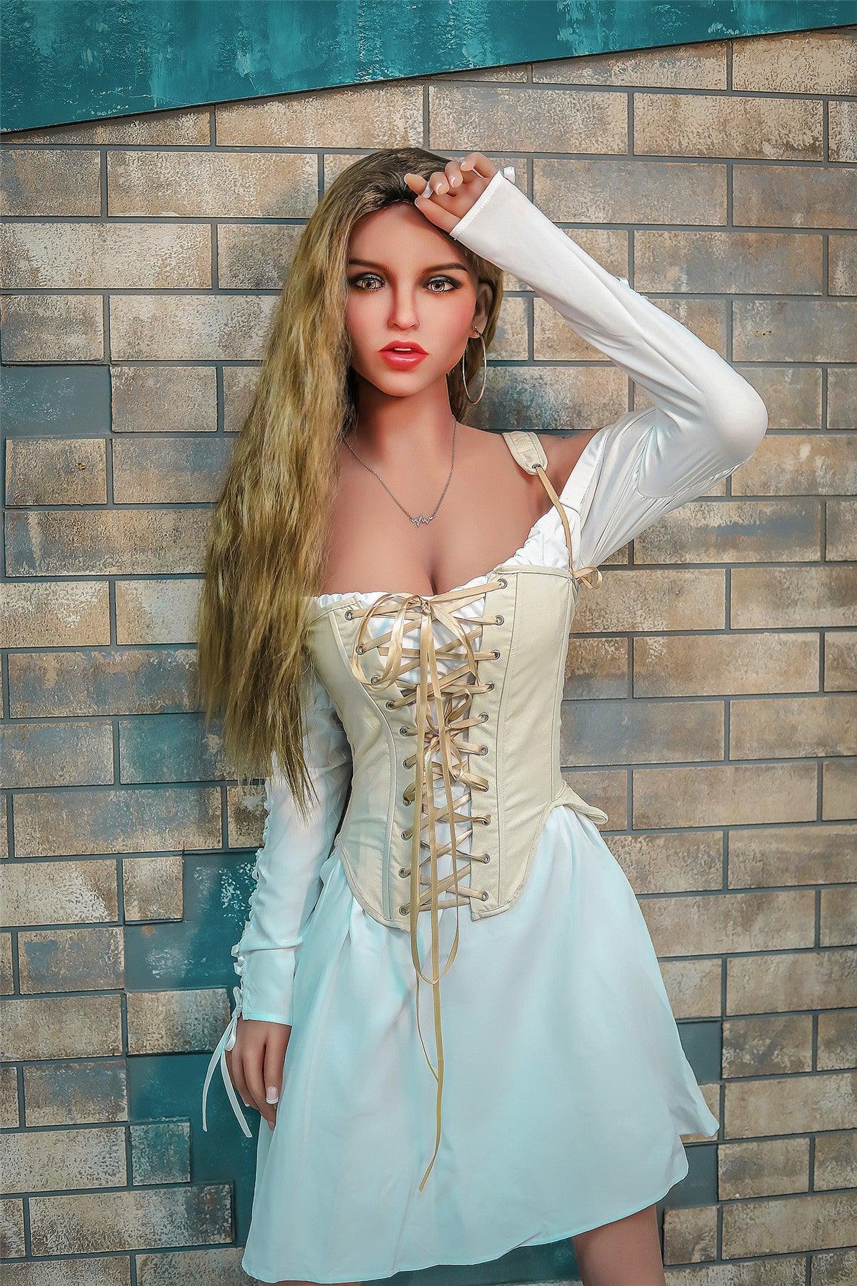 166cm (5.45ft) Small Boobs Blonde Girl Sex Doll D3051701 Bailee - Best Love Sex Doll