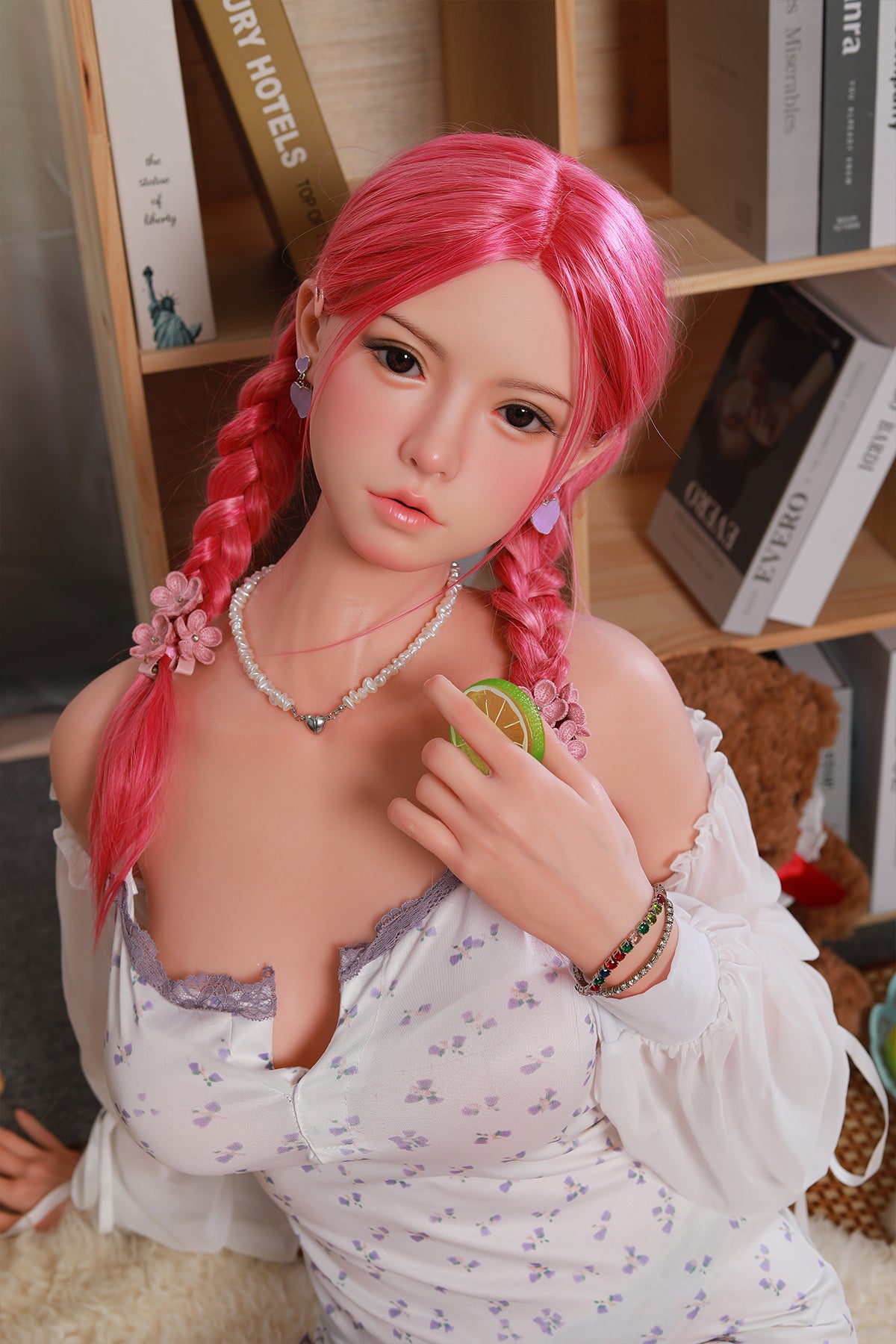 168cm (5.51ft) Medium Chest Romantic Young Girl Silicone Head & Body Love Doll CFBM250412 Akako Movable Jaw