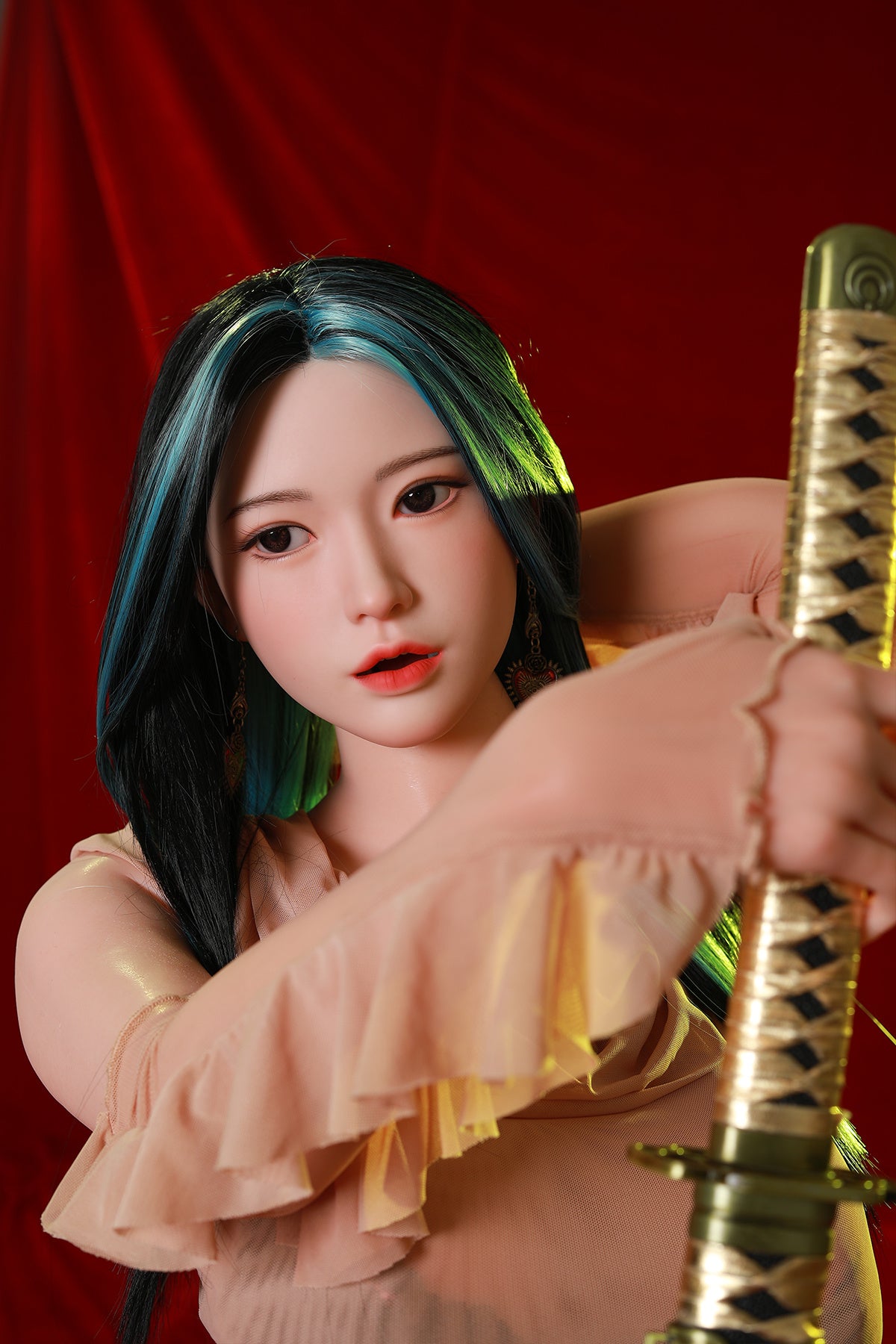 165cm (5.41ft) Big Breasts Silicone Head & Body Cosplay Love Doll CFBM250404 Yoshika Movable Jaw