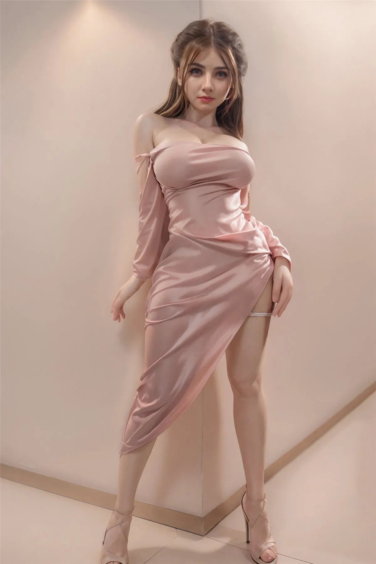 164cm (5.38ft) Big Bust Sweet Girl Love Doll Silicone Head & Body D4080616 Marie FB6 - Best Love Sex Doll