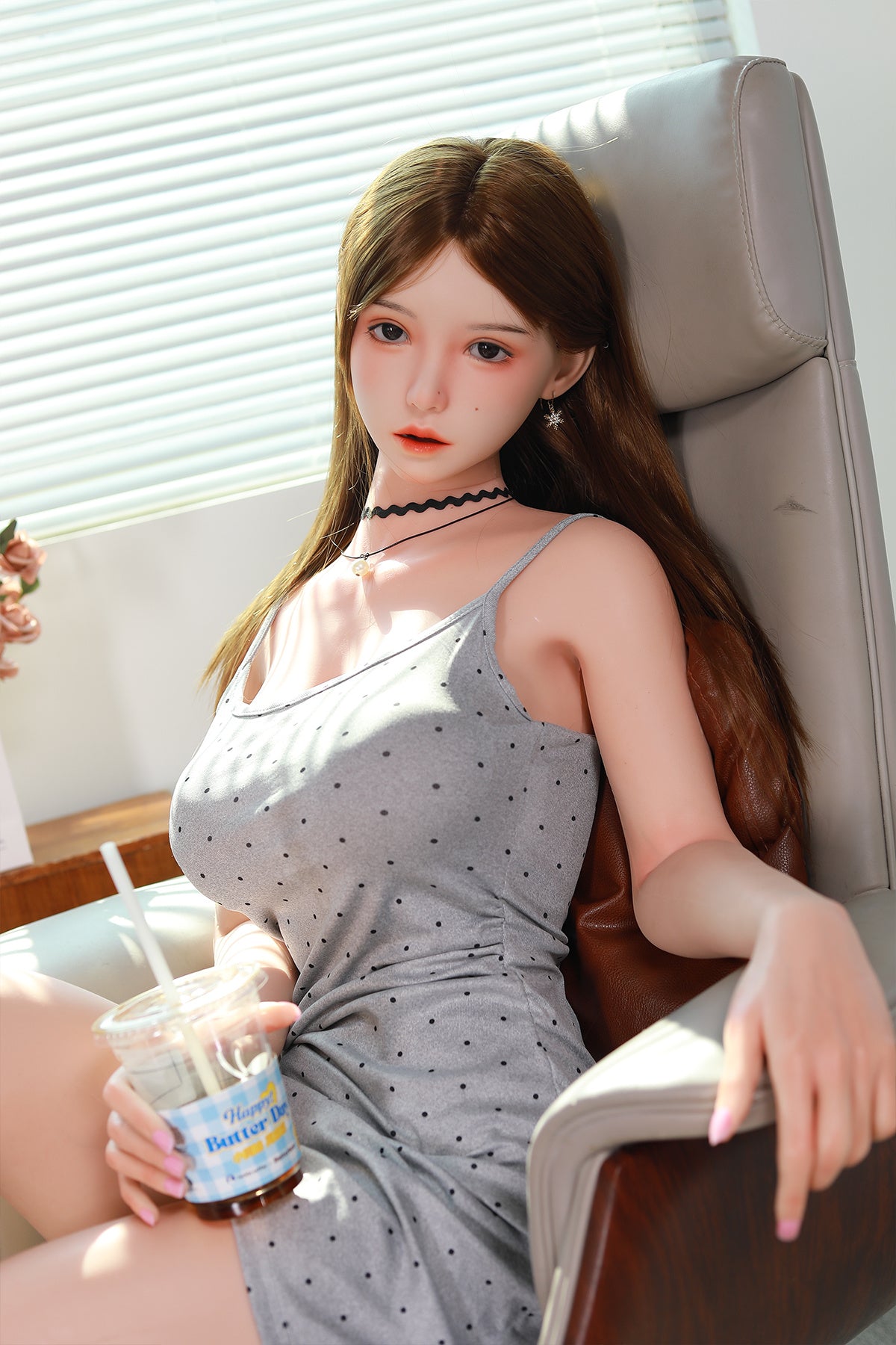 168cm (5.51ft) Big Breasts Silicone Head & Body Pretty Japanese Love Doll CFBM250414 Kamiko Movable Jaw