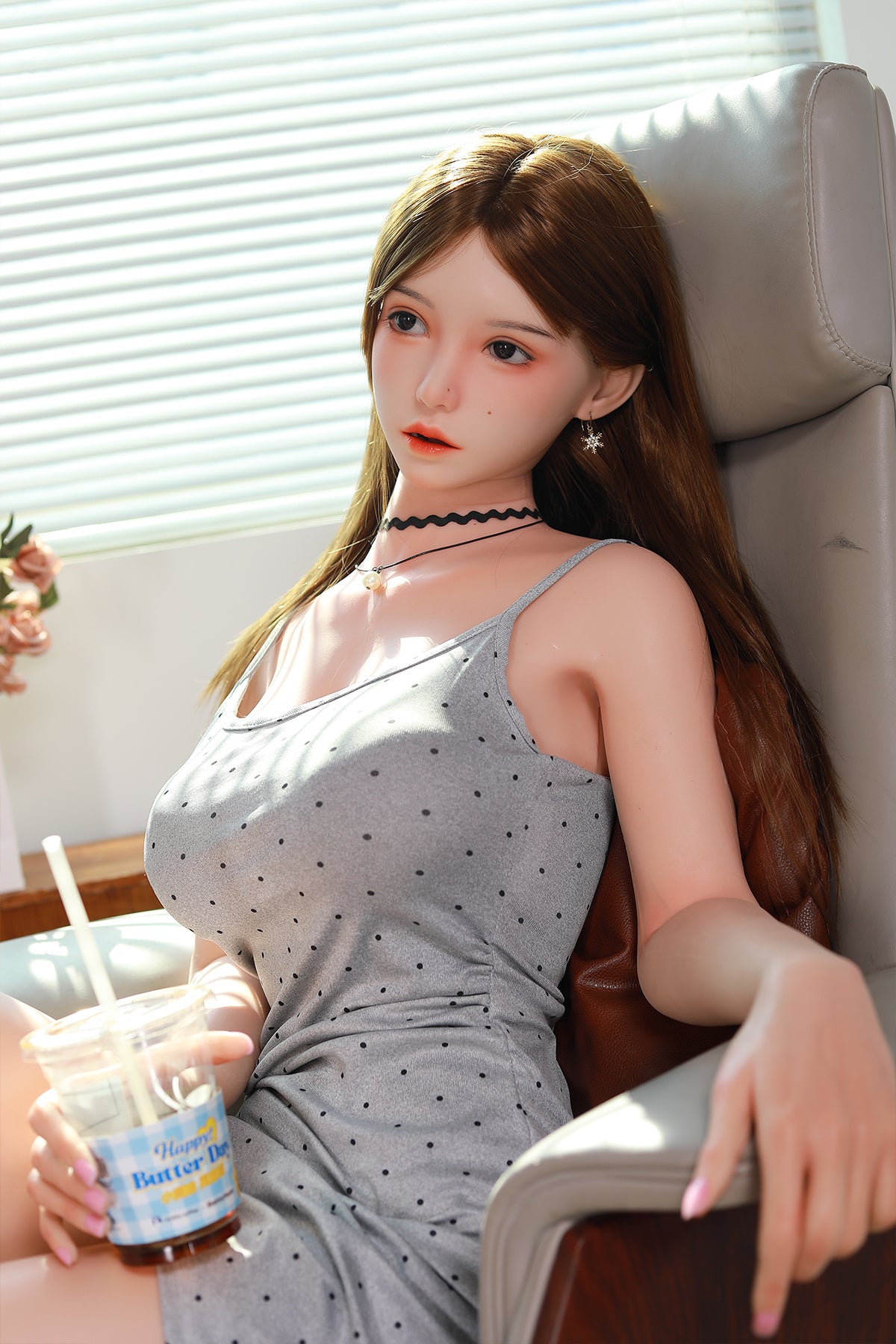 168cm (5.51ft) Big Breasts Silicone Head & Body Pretty Japanese Love Doll CFBM250414 Kamiko Movable Jaw