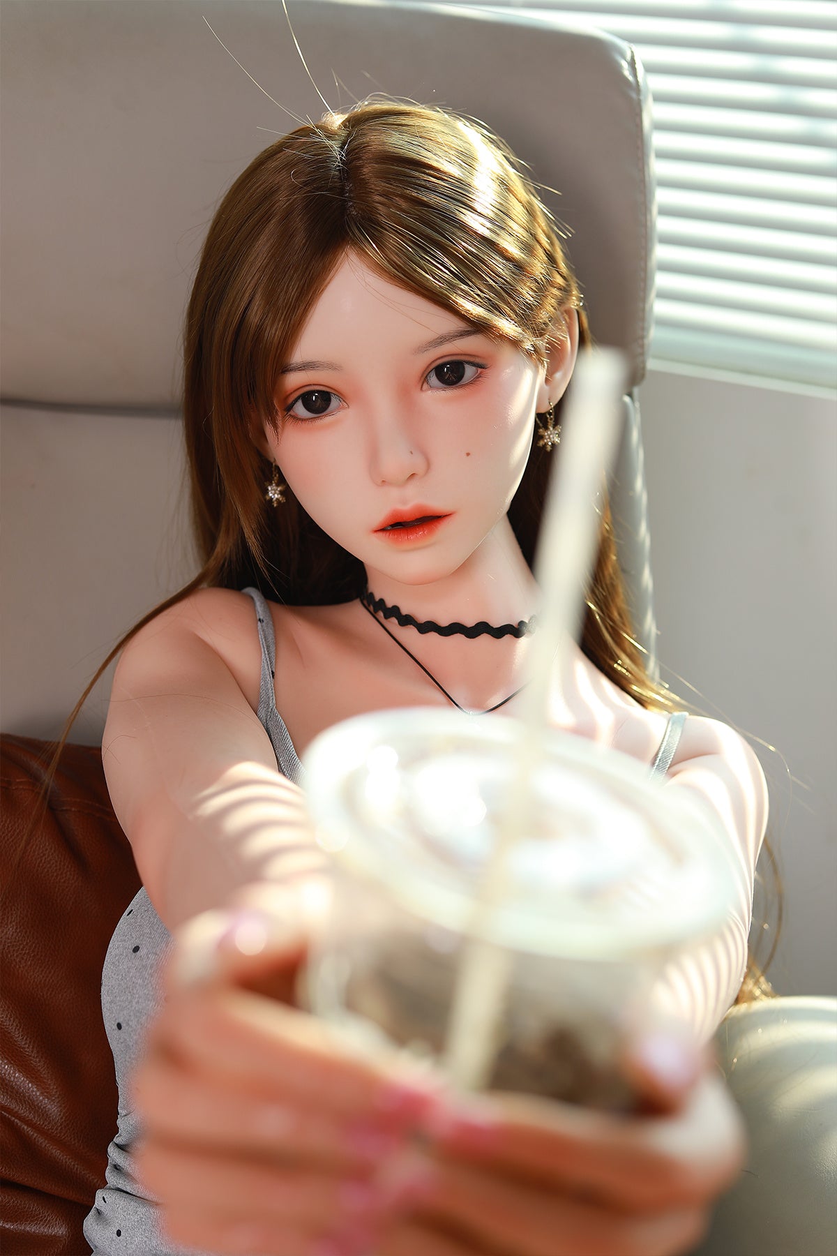 168cm (5.51ft) Big Breasts Silicone Head & Body Pretty Japanese Love Doll CFBM250414 Kamiko Movable Jaw