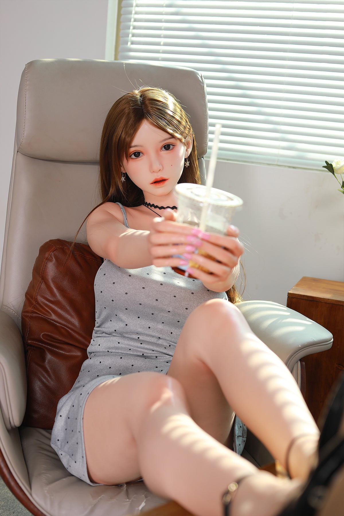 168cm (5.51ft) Big Breasts Silicone Head & Body Pretty Japanese Love Doll CFBM250414 Kamiko Movable Jaw