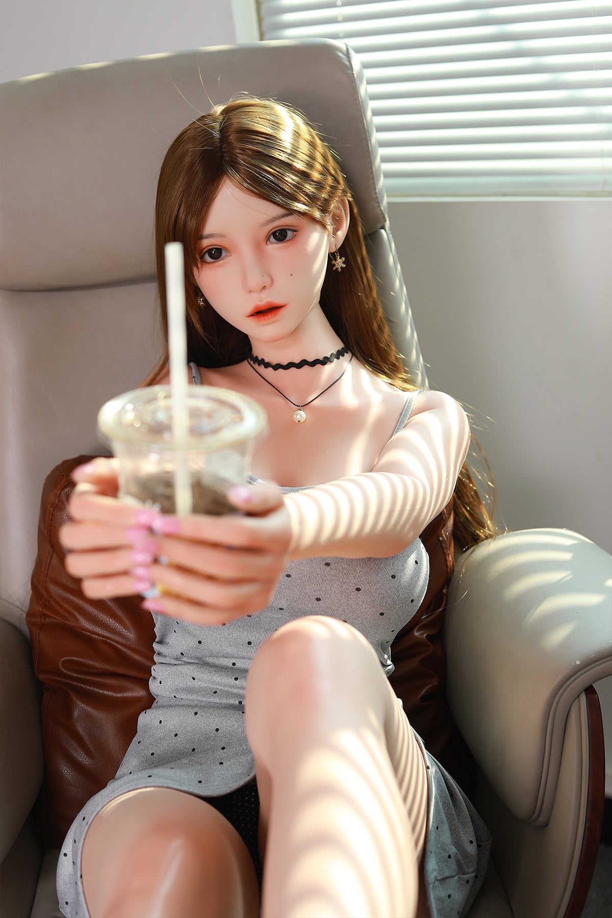 168cm (5.51ft) Big Breasts Silicone Head & Body Pretty Japanese Love Doll CFBM250414 Kamiko Movable Jaw