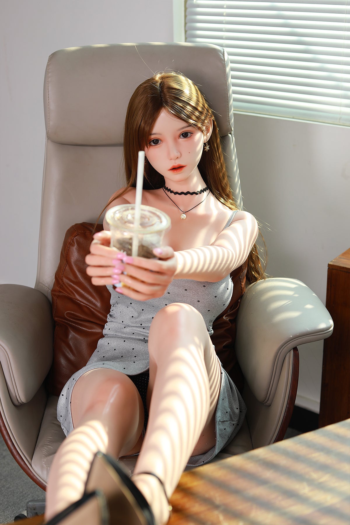 168cm (5.51ft) Big Breasts Silicone Head & Body Pretty Japanese Love Doll CFBM250414 Kamiko Movable Jaw