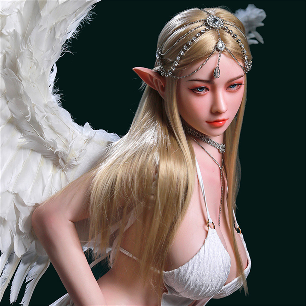 168cm (5.51ft) Big Bust Silicone Head & Body Fairy Princess Elf Sex Doll CFB2412158 Selene