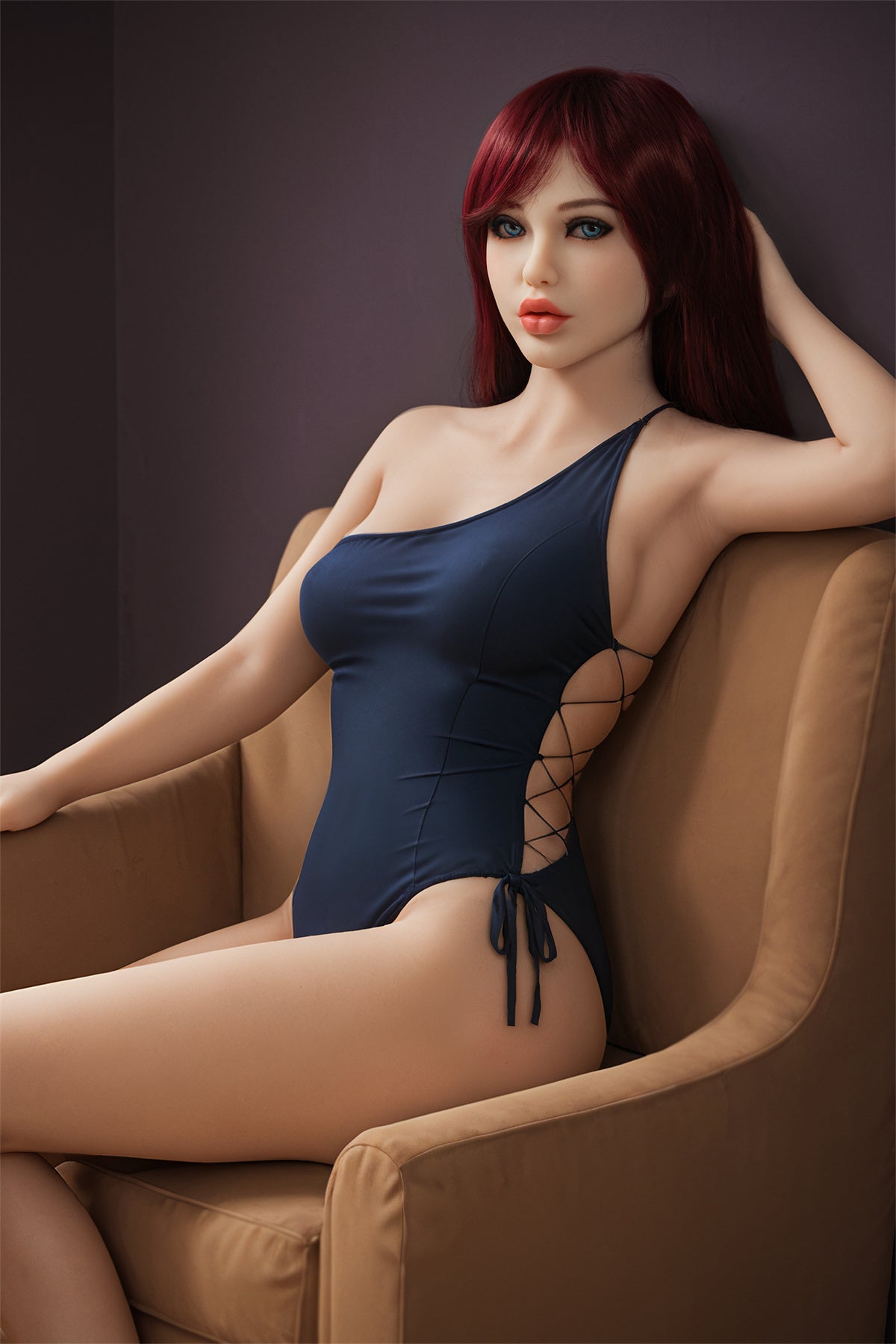 148cm (4.85ft) Small Bust Redhead Petite Sex Doll F5021105 Maeve