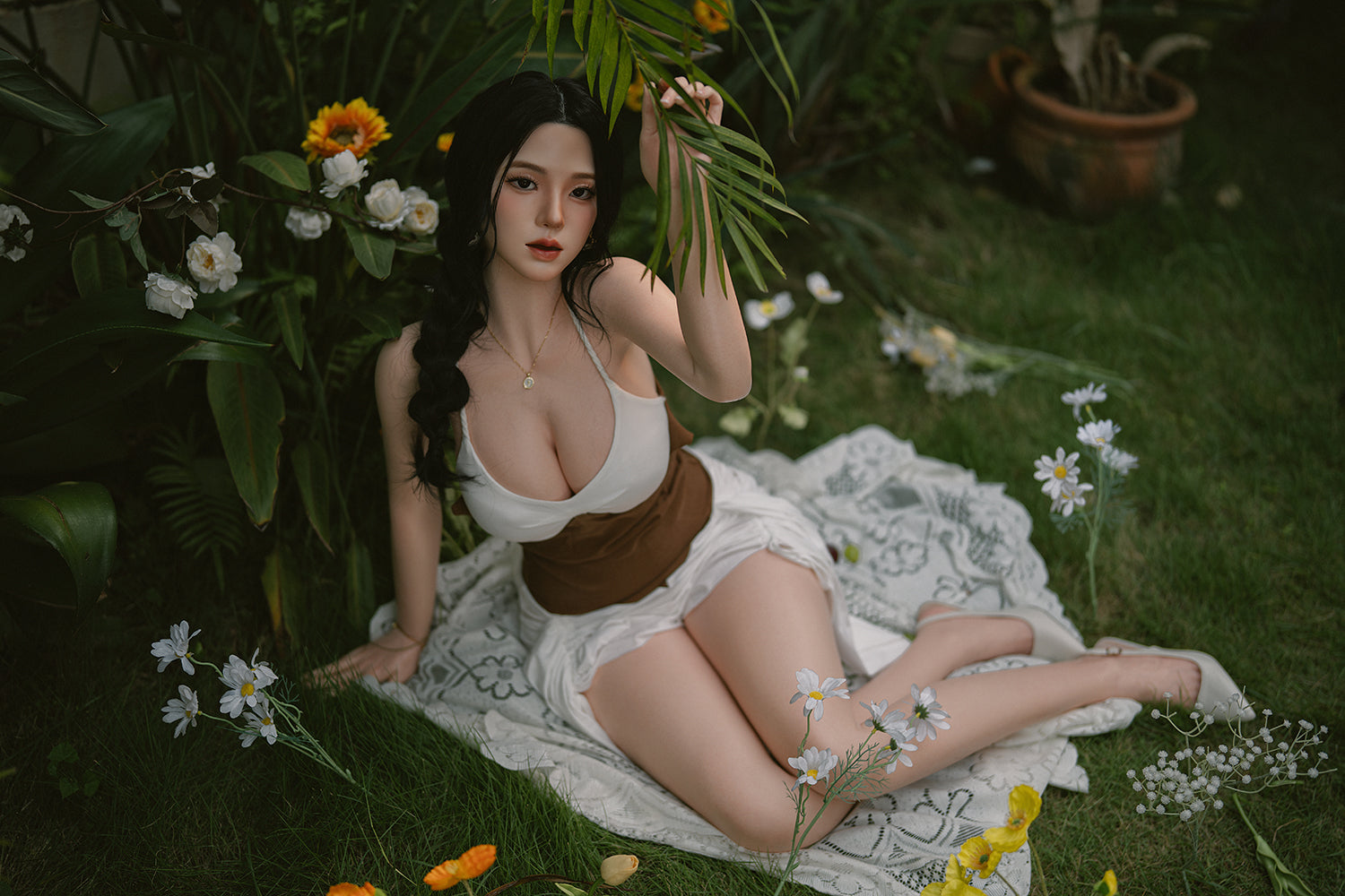 164cm (5.38ft) Big Tits Young Asian Sex Doll Silicone Head & Body D5102201 Asano FB6M Movable Jaw