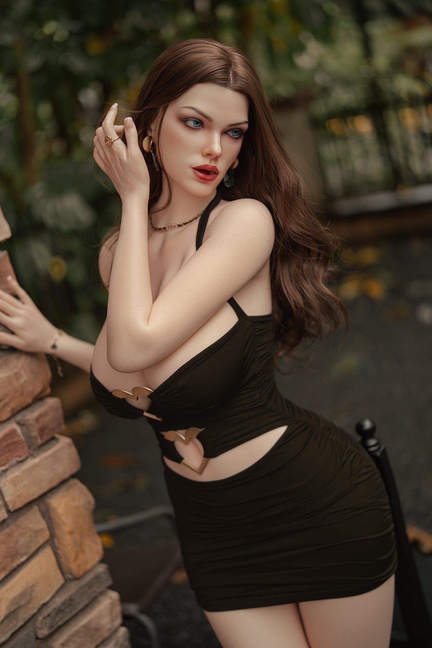 168cm (5.51ft) Big Breasts Silicone Head & Body Sexy European Love Doll D5102202 Rossi FB6M Movable Jaw