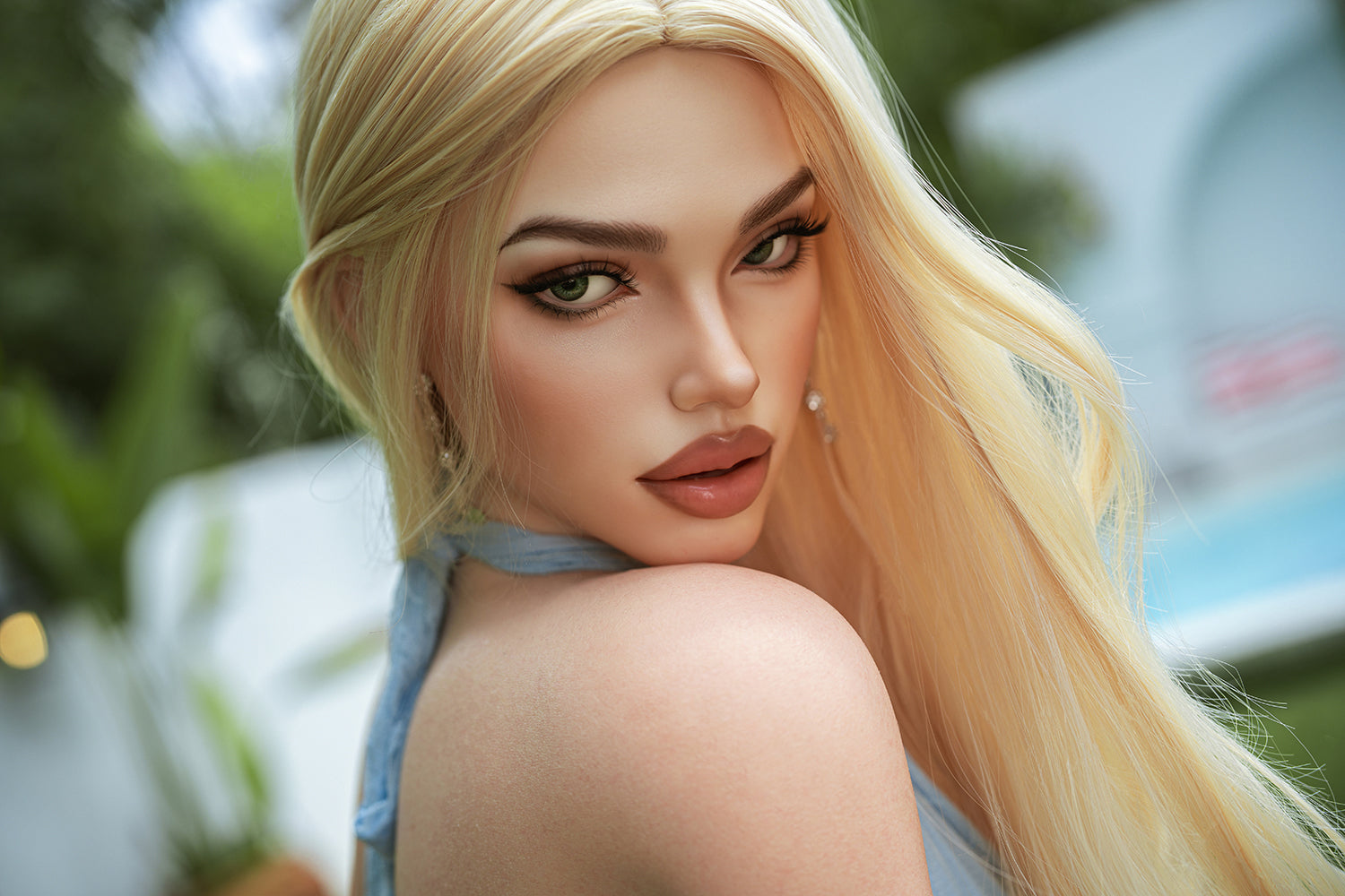 160cm (5.25ft) Big Chest Elegant Blonde Love Doll Silicone Head & Body D5101502 Dailey FB6M Movable Jaw