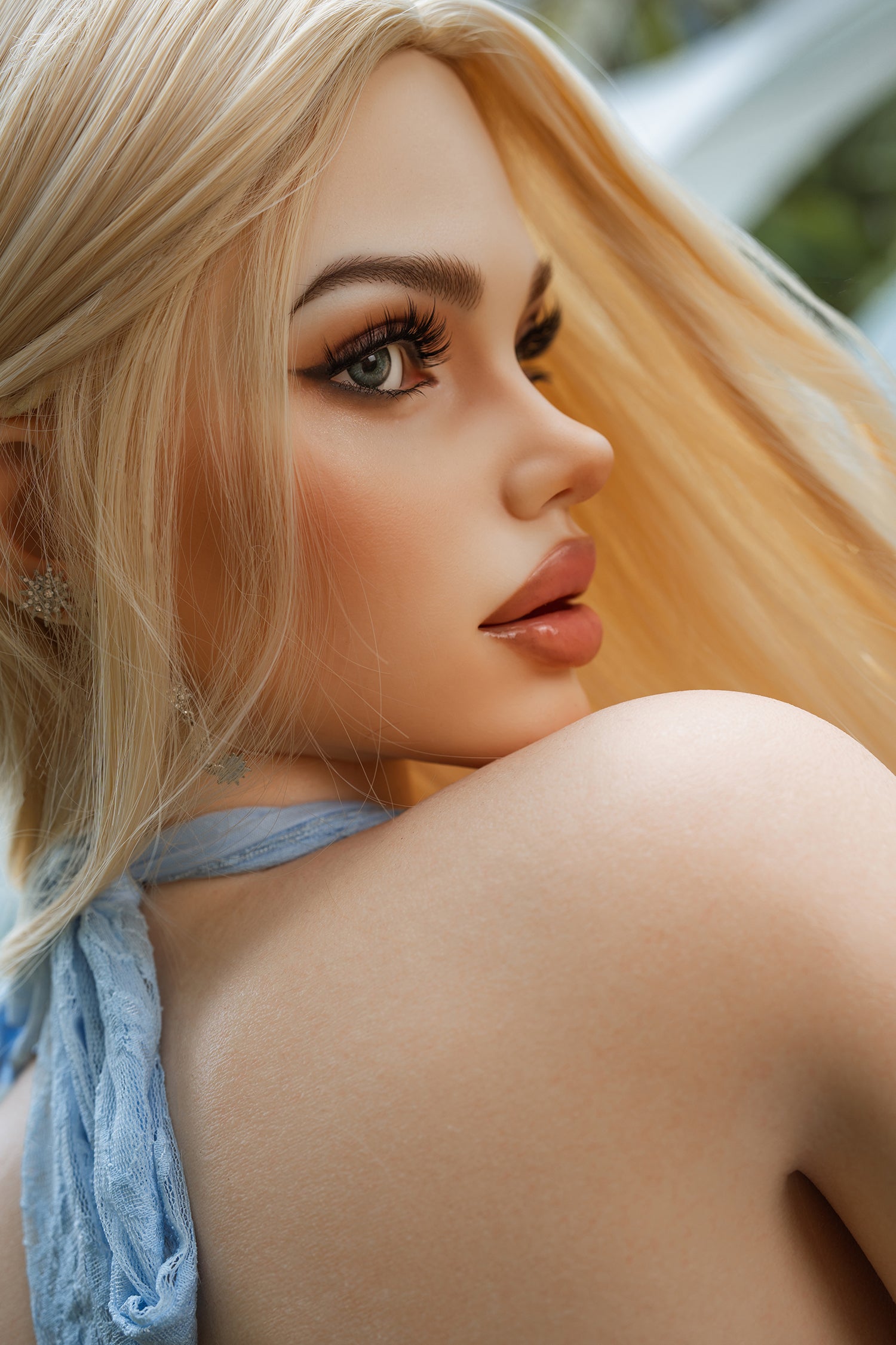 160cm (5.25ft) Big Chest Elegant Blonde Love Doll Silicone Head & Body D5101502 Dailey FB6M Movable Jaw