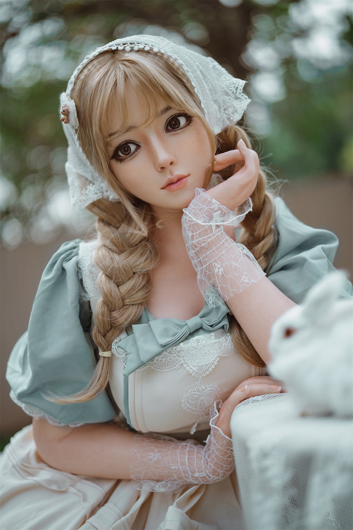 164cm (5.38ft) Big Boobs Adorable Lolita Silicone Head & Body Sex Doll D4122404 Vicky FB6