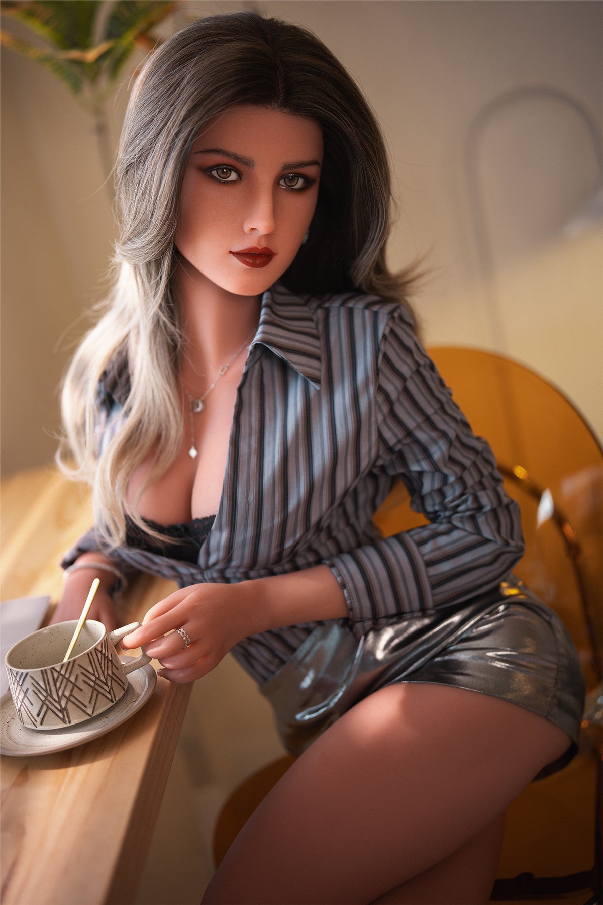 166cm (5.45ft) Small Bust Latin Sex Doll D4010205 Pixie HB8 Secretary - Best Love Sex Doll